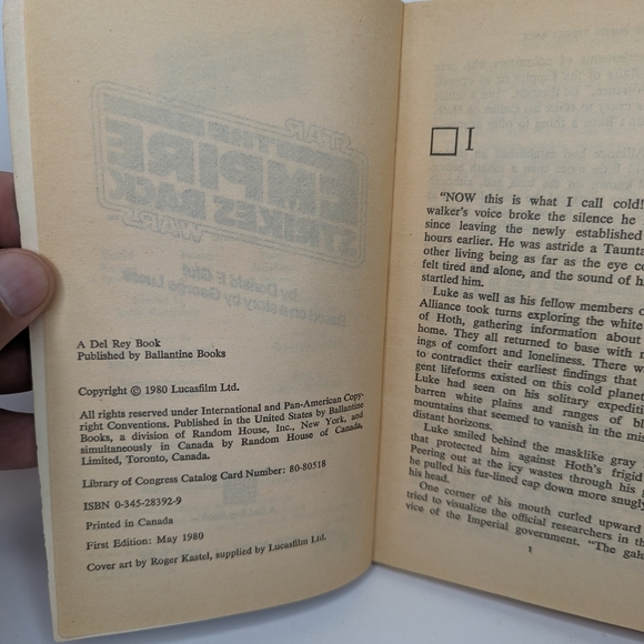 Vintage ~THE STAR WARS SAGA~ Trilogy Del-Rey Sci-Fi Paperback Books - Picture 11 of 12